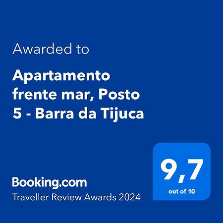 Apartamento Frente Mar, Posto 5 - Barra Da Tijuca Rio de Janeiro Exteriör bild
